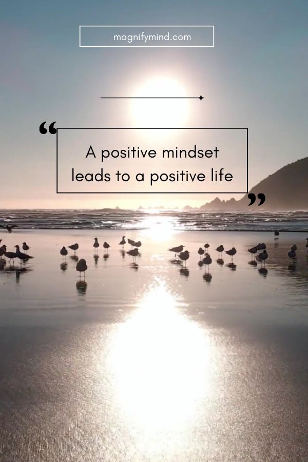 A positive mindset leads to a positive life