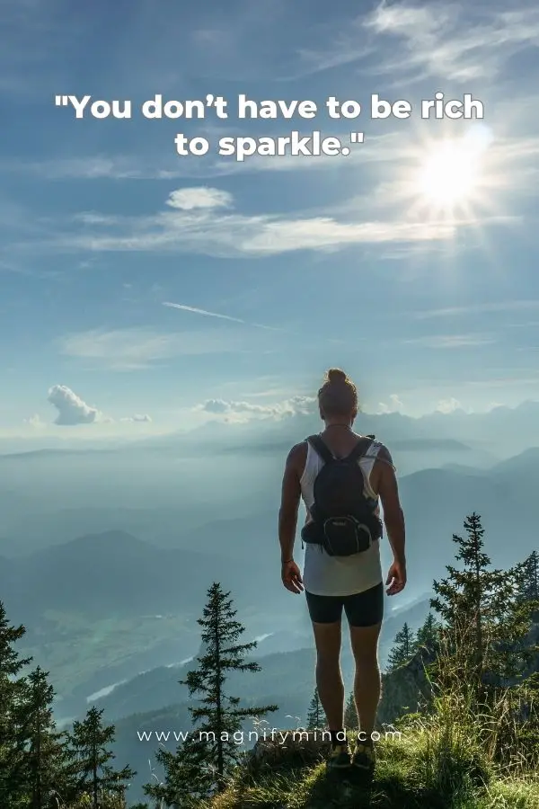 You don’t have to be rich to sparkle