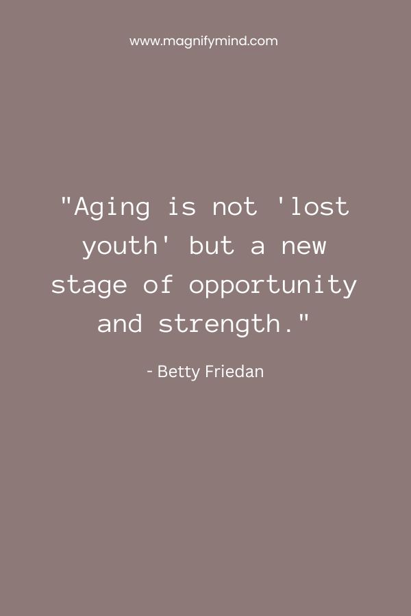 Aging is not 'lost youth' but a new stage of opportunity and strength
