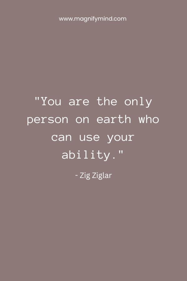 You are the only person on earth who can use your ability