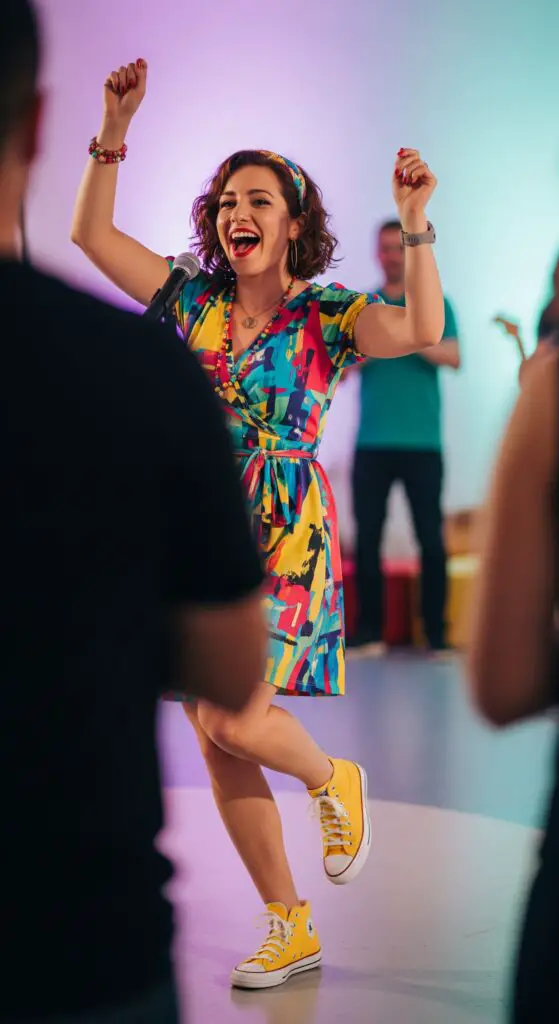 Singing and dancing