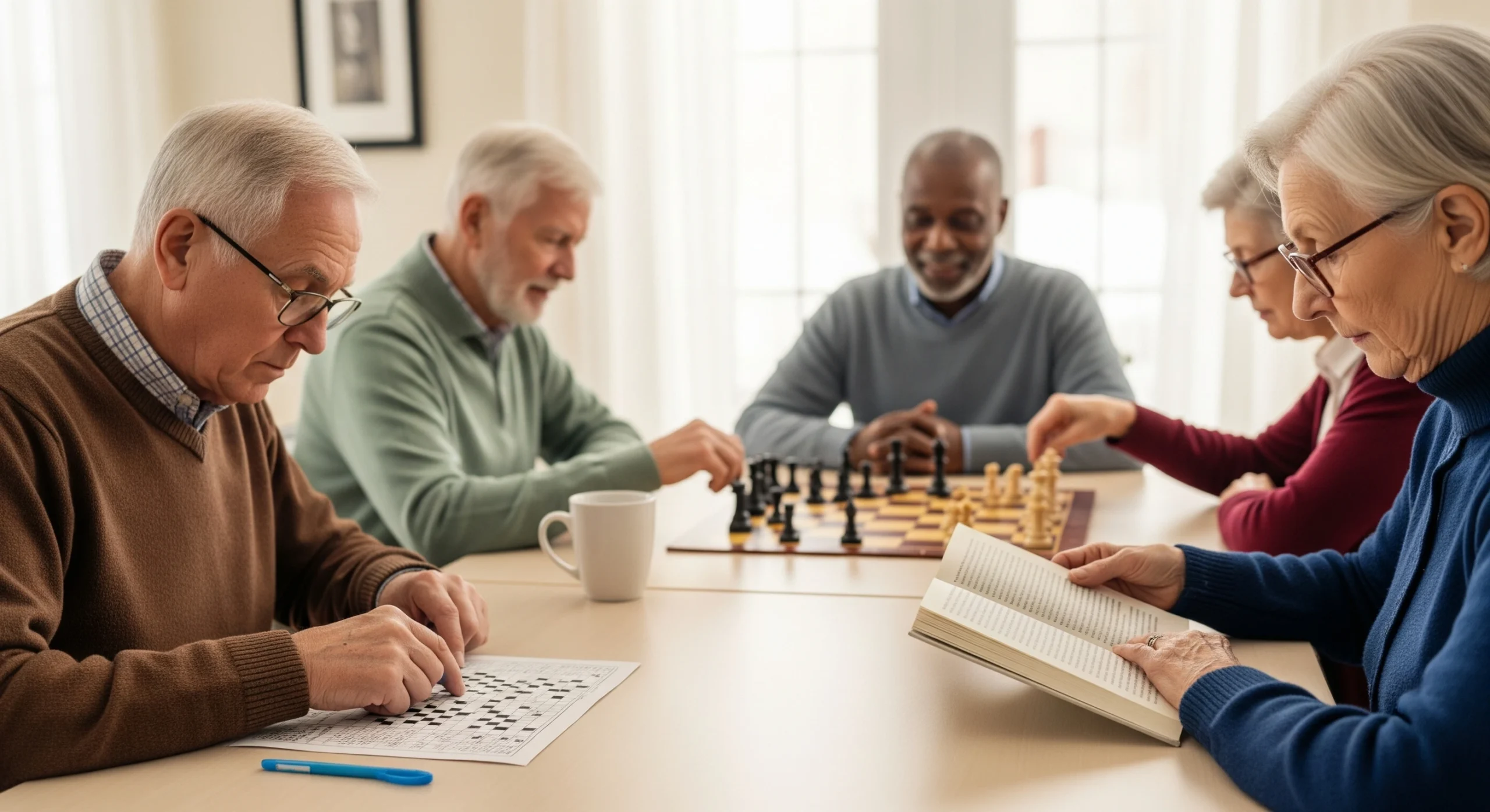 Image showcasing Activities to Improve Cognitive Skills in Seniors: Mental Sharpness