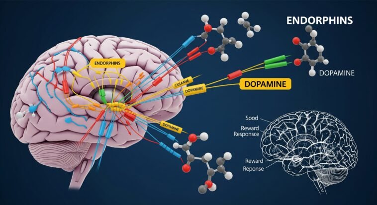 endorphins vs dopamine
